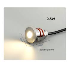 [JT-15632] LAMPARA LED EMPOSTRABLE DE PISO REDONDA SATIN 42mm IP65 1W 2700K AC85-265V EVO (copia)